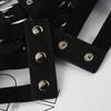 Punk-Taillengürtel Damen Halloween Leder Skinny Körper Verstellbare Gürtel mit Hosenträgern für Party Nachtclub Taille Schlank