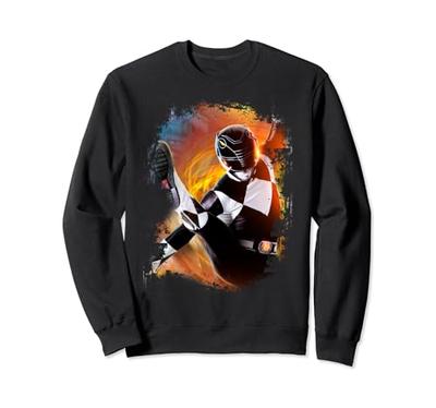 Power Rangers Photo Black Ranger Kick Sweatshirt