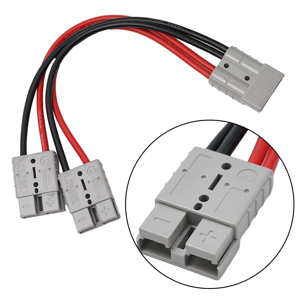 Gray Double Y Adapter 10AWG/12AWG 1pcs 4/6mm 50 Amp