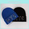 Nyc Letters Beanie Hat For Men And Women With Rhinestones For Autumn And Winter