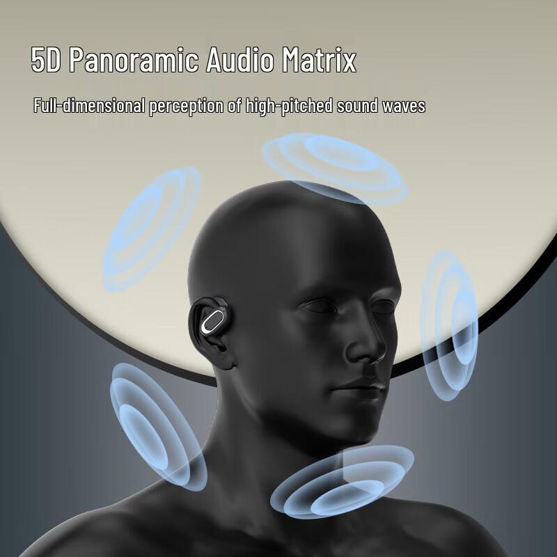 Shangenuo T35 Ear-Clip Bluetooth Headset with Charging Case