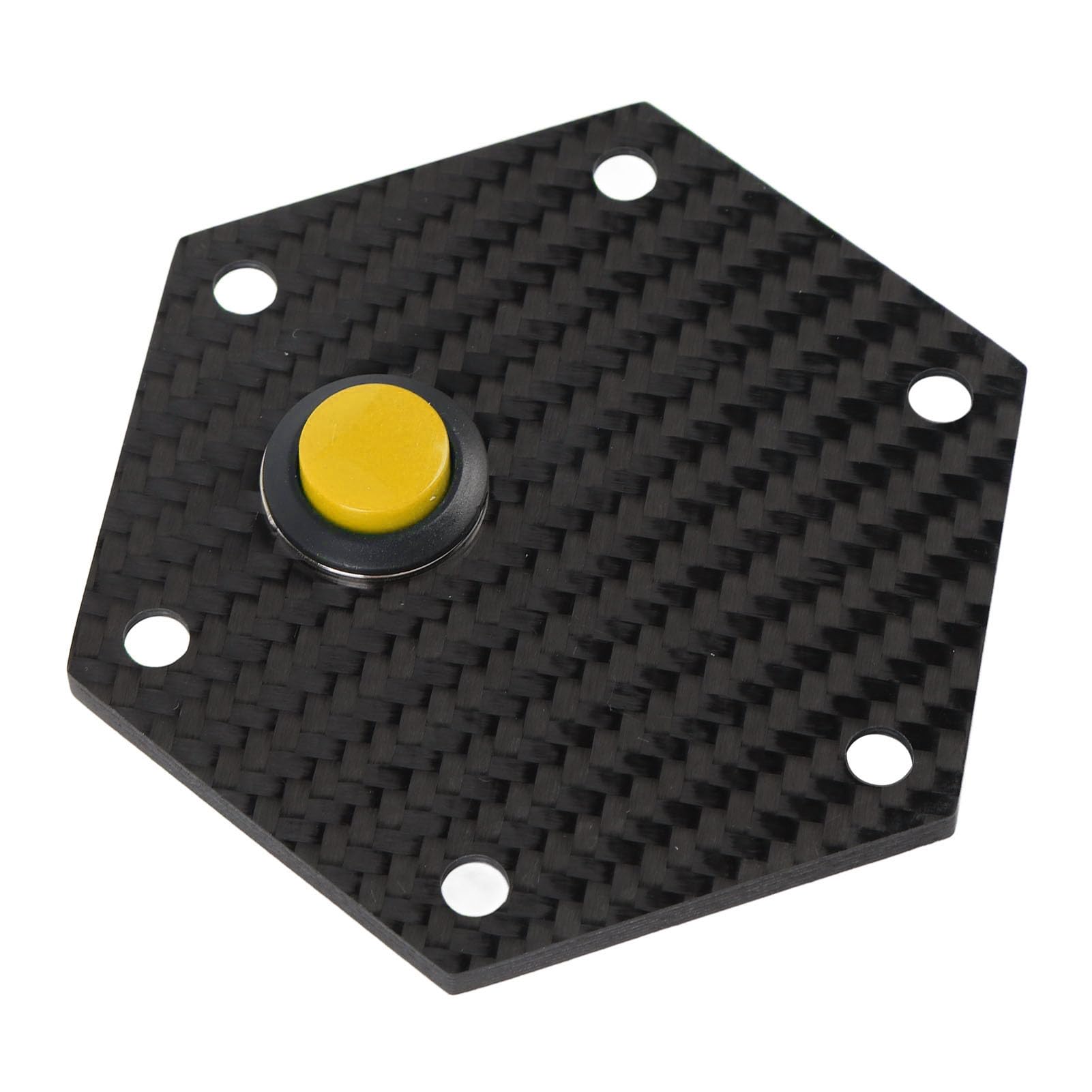 

6 Hole Steering Wheel Horn Cover Carbon Fiber Exterior Steering Wheel Cap Steering Wheel жёлтый