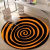 1pc Spiral Pattern Office Round Area Rug, Indoor Mat Suitable ForOffice, Under Office Chairs Bedroom Living Room Home Decor T209