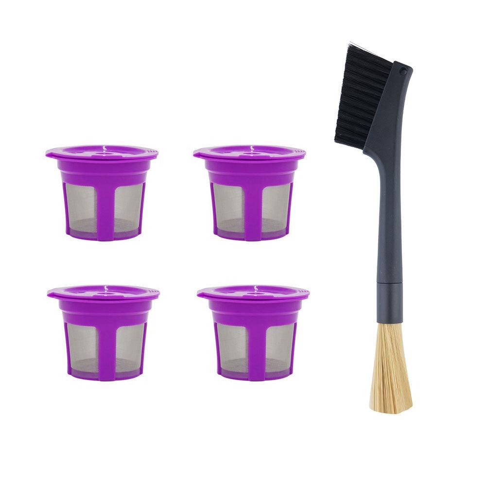 Reusable K Cups for Keurig 2.0/1.0 Mini K150/K70/K15 Refillable Coffee Pods with Stainless Steel Mesh Eco-Friendly Filter