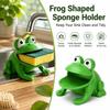 Plastic Sponge Dish Holder Frog Shaped Dish Sponge Organizer Funny Sponge Holder  Kitchen
