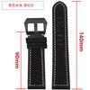 Extended matte crazy horse Frosted leather watchband 22m 24mm For Pam111 441 Hamilton Tissot Omega Casio men Vintage watch strap