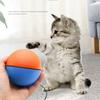 Automatic Intelligent Ball Cat Toy Interactive Cat Toys Smart Automatic Rolling Ball with Plush Mouse Kitten Chasing Toy