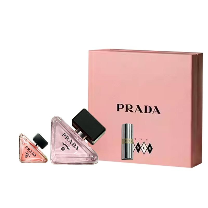 Prada I Am Unpredictable Flowerland Женский парфюм 2026 День Святого Валентина Ограниченный выпуск Цветочный аромат EDP 50мл+7мл+1,3г коричневый