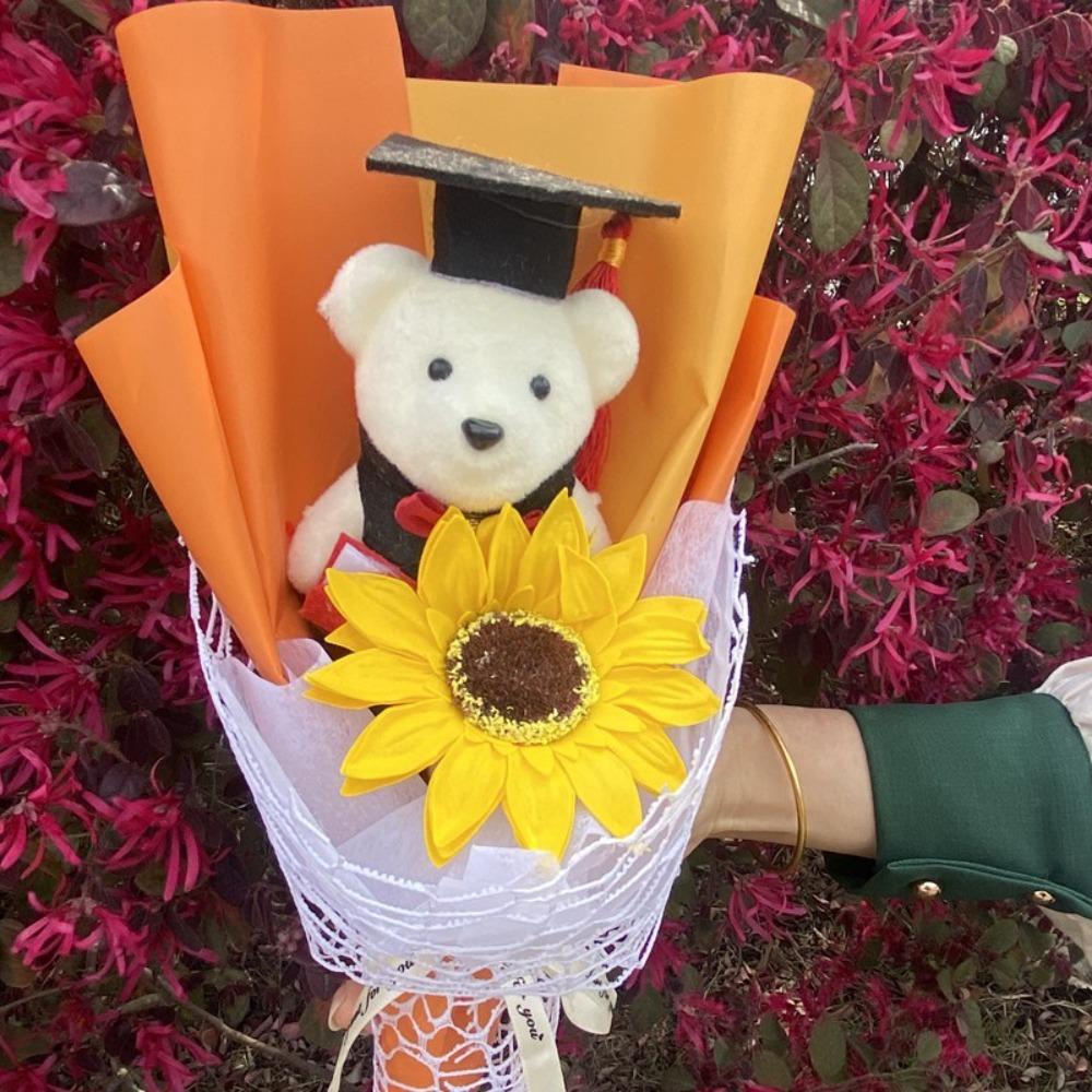 Plush Toy Animal Bouquet Graduation Gift Cartoon Lovely Bear New Bear Bouquet