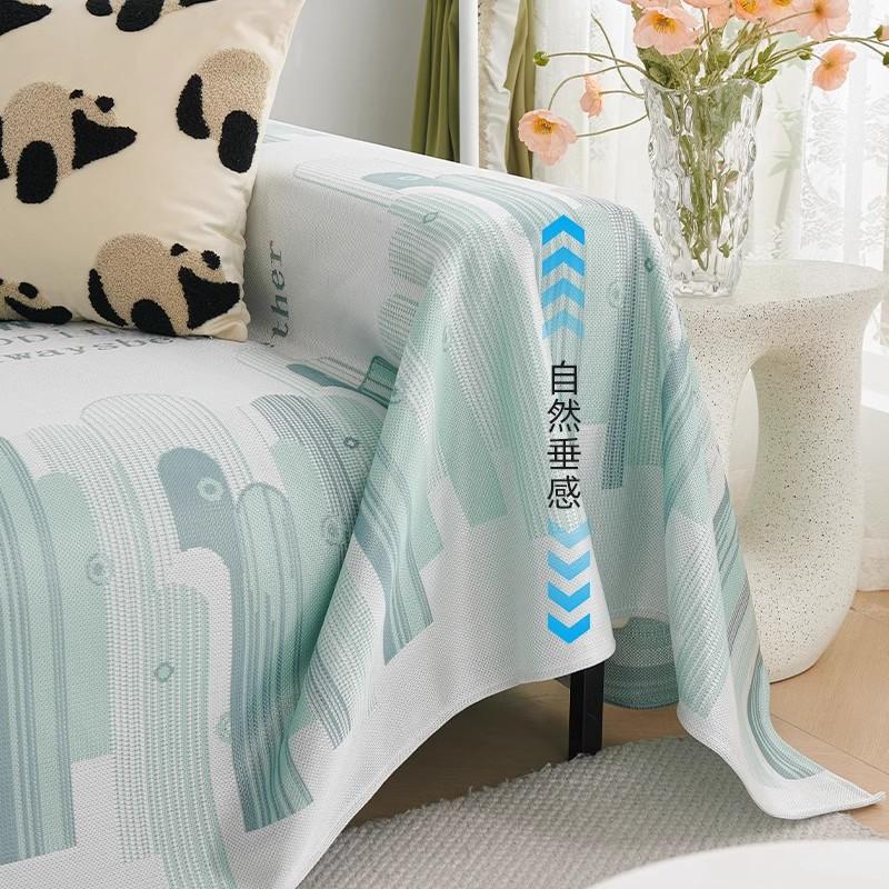 Hjem Sofa Matte Pledd Sommer Is Silke Sofa Håndkle Camping Piknik Teppe Deksel Sofatrekk