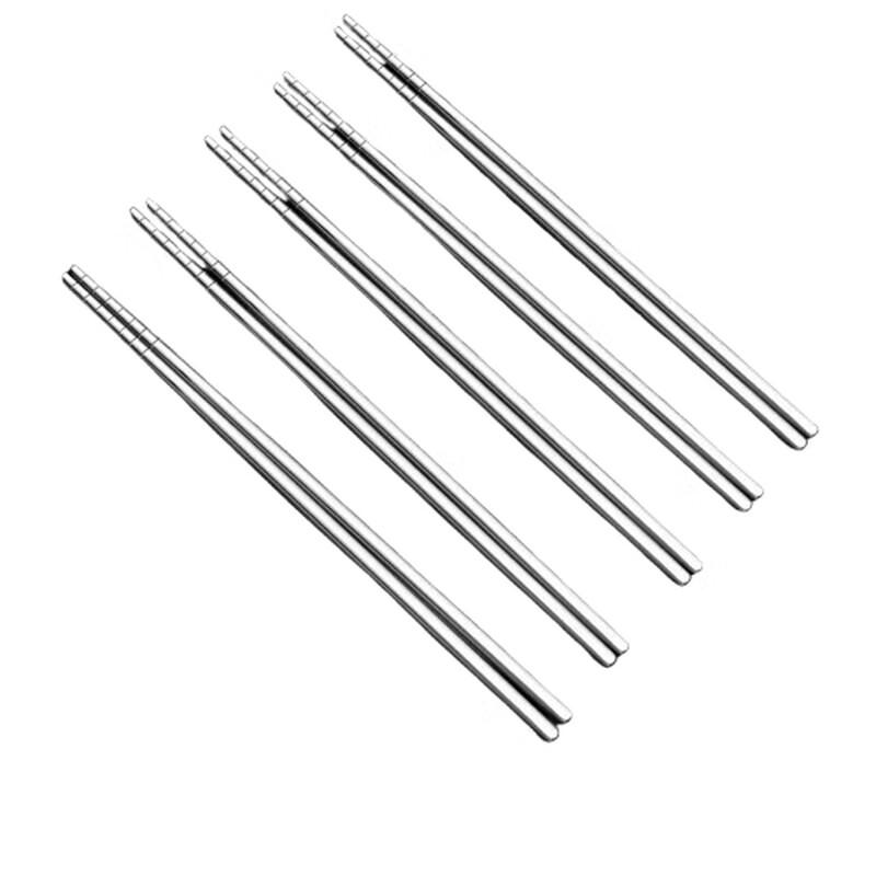 NHZHIW 304 Stainless Steel Chopsticks Family Set