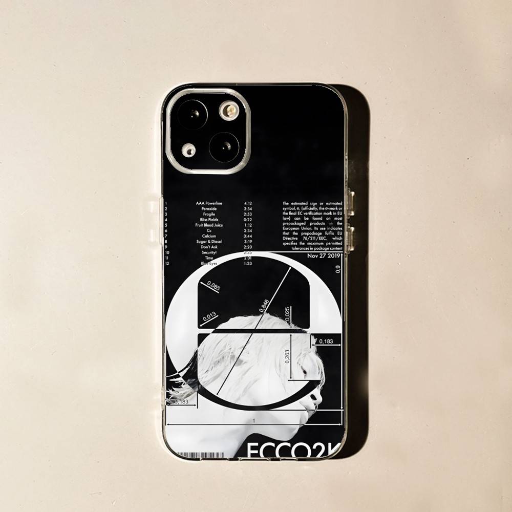 

D-Drain Gang E-Ecco2k глянцевый Для iPhone 17,16,15,14,13,12,11 Pro,Max,Plus,X,XS,XR,SE4,E Mini Прозрачный Мягкий Защитный Чехол iPhone13
