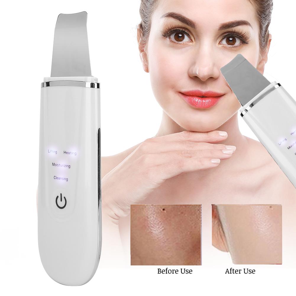 Ultrasonic Skin Scrubber Blackhead Pimple Removal Face Pore Vibration Cleanser Instrument