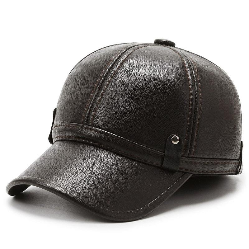 

Зимняя шапка Зимняя теплая шапка-ушанка Мужская флисовая утолщенная шапка Бейсболка Adjustable темно-коричневого