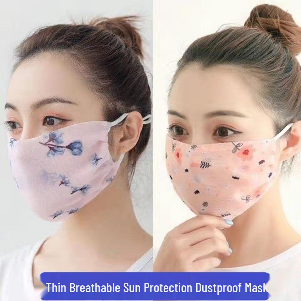 Breathable Adjustable Anti-UV Sun Protection Mask for Spring/Summer
