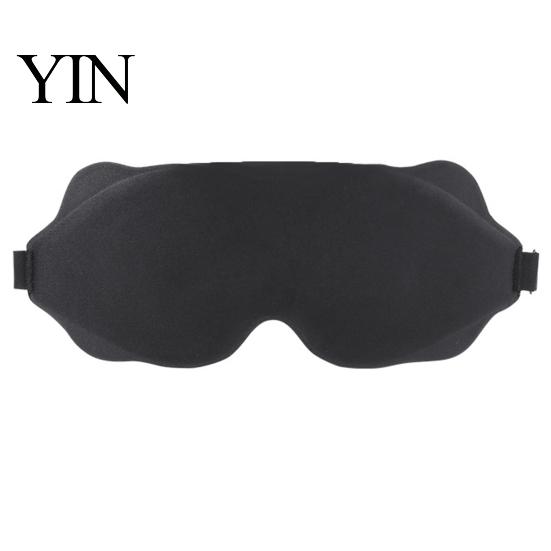 Comfortable Eye Mask for Sleeping Zero Pressure Sleep Mask, 3D Contoured Cover Travel, Light Deep Groove Blocking Blindfold Nap, Cute Cat Ear