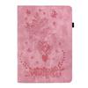 For Infinix Xpad 20 Case Card Holder Anti-Scratch Leather Cover Rose Flower Imprint