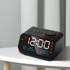 Multifunktionaler LED-Wecker Mit Radio Und FM, Wiederaufladbar, Schwarz