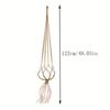 1Pc Vintage Decor Hanging Flower Pots Holder Hanging Basket Flower Pot Net Basket Sling Cotton Rope Garden Decoration Macrame Plant Hanger