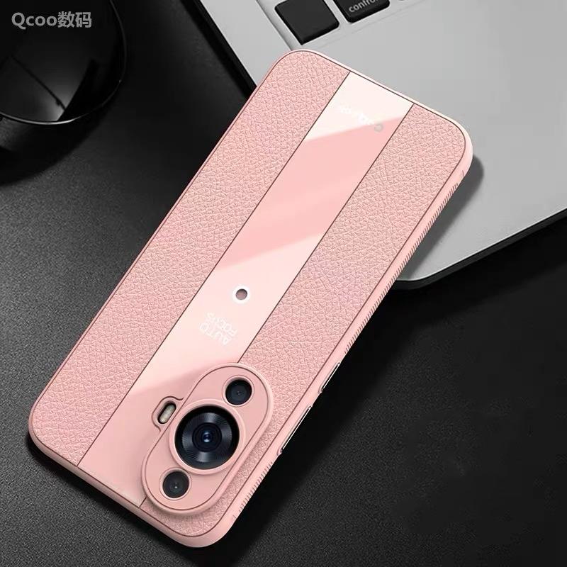 Leather Case For Huawei Nova 12S Case Stylish Luxury Soft Back Cover For Nova 11 12 Active Nova12 Lite Camera Protection Bumper