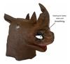 Noshörningsmask, djurhuvudbonad festmask