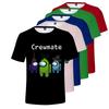Game Among Us Tshirt Imposter Crewmate Kids Short Sleeve Oneck Tshirt Gift