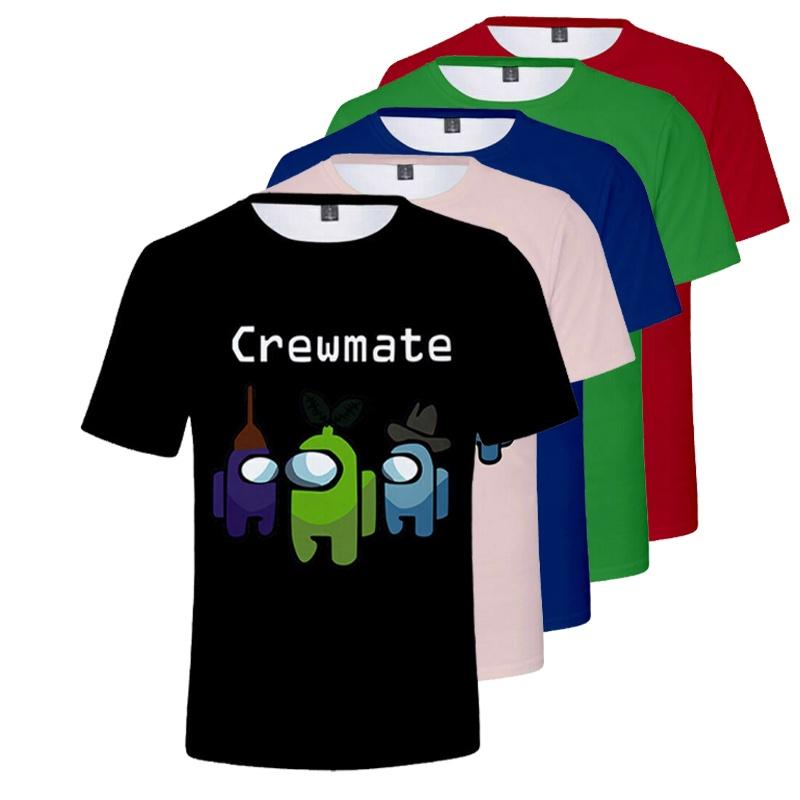 Game Among Us Tshirt Imposter Crewmate Kids Short Sleeve Oneck Tshirt Gift