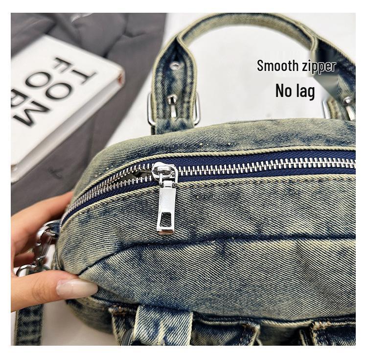 2025 Autumn Women's High-End Luxury Denim Shoulder Bag