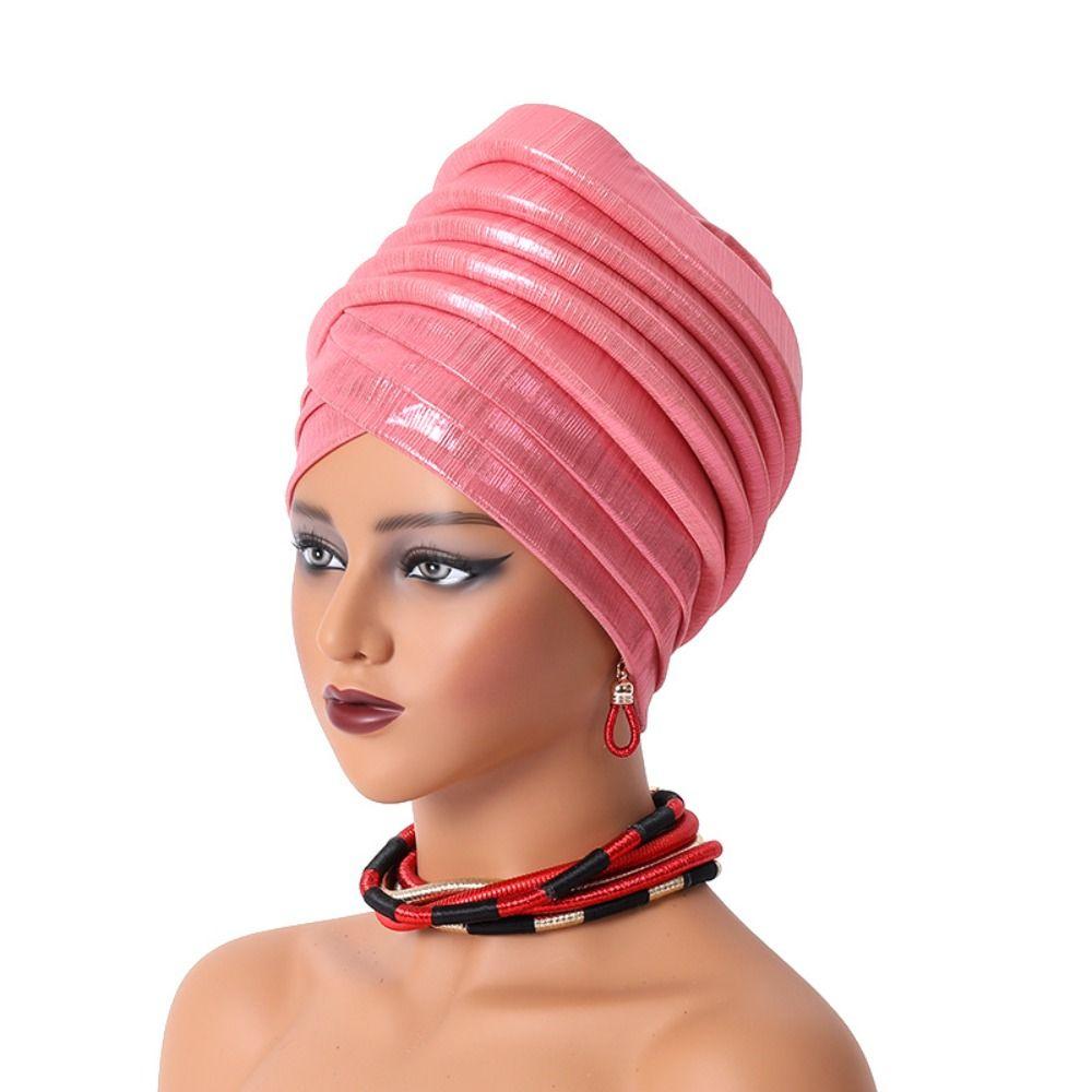 Turbante African Auto Gele Headtie Elegant Bonnet New Headcard