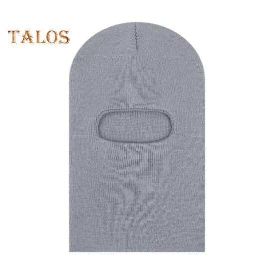 

Детская зимняя шапка с интегрированным шарфом, вязаная шапка из пряжи, защита ушей, однотонный ветрозащитный теплый головной убор для детей от 1 до 8 лет светло-серый