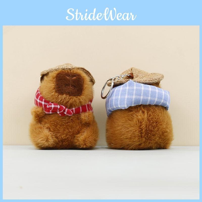 Plush Capybara Cute Backpack Clip Stuffed Animal With Durable Material Toy