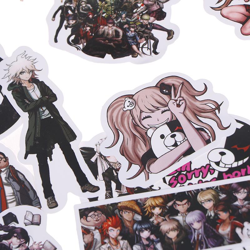 50pcs Anime Danganronpa PVC Stickers Cosplay Luggage Laptop Skateboard DIY k JO 50pcs Anime Danganronpa PVC Stickers Cosplay Luggage Laptop Skateboard DIY k JO
