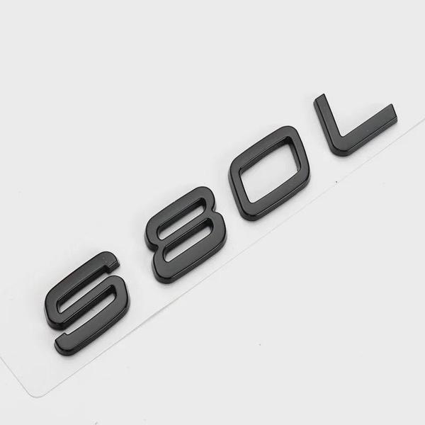 ABS Letter Car Rear Trunk Badge Sticker Decal for Vol-vo S40 S60 S90 S80 S80L Logo Decal Accessories