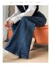 Women's Light Blue Flare Jeans - Loose, Slimming, Straight Leg for Spring & Autumn 2026