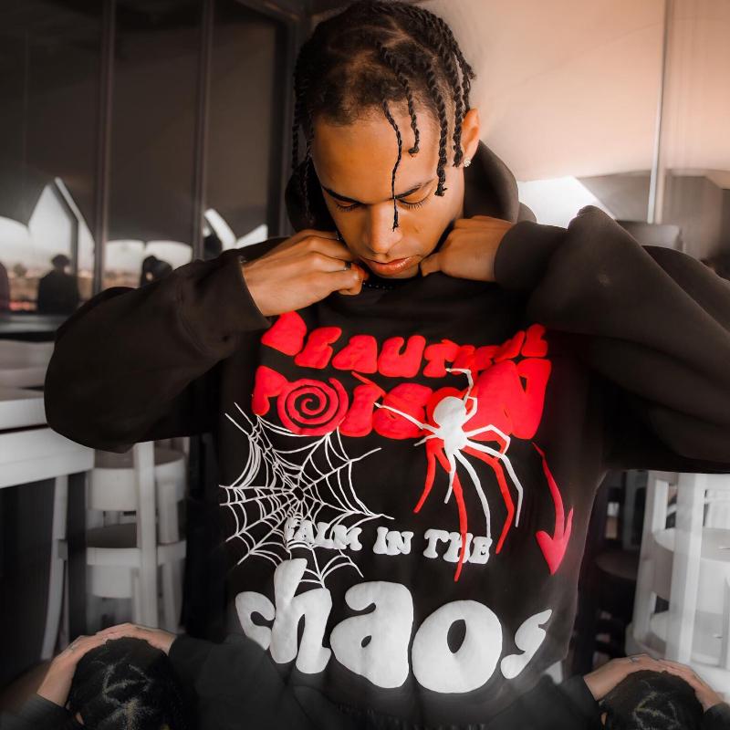 Y2K Hoodie Women's Harajuku Letter Printing Loose Hip Hop Punk Long Sleeve Pocket Men's Top Sports Street Wear