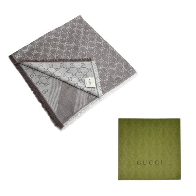 GUCCI Double G Wool Knit Scarves