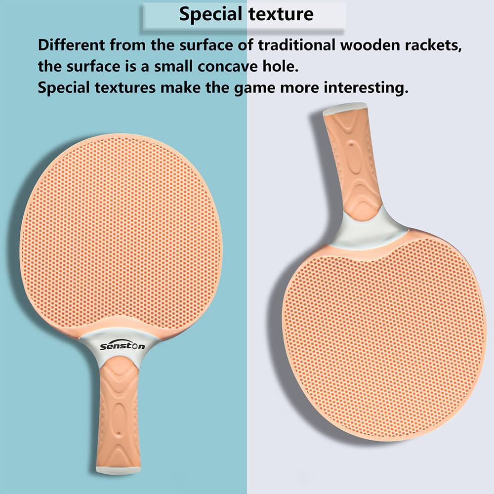 Senston Table Tennis Set Home Composite Rubber Perfect for - Rackets, Beginners!