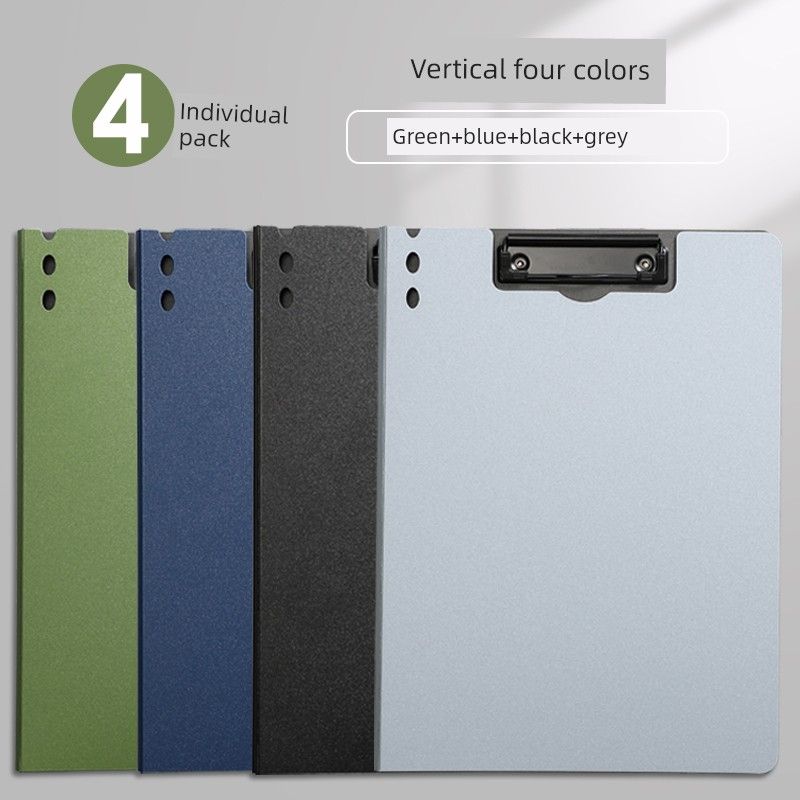 

Plywood Hard Shell Handout Writing Board Book Pad Stationery Notebook Clip Business Office Supplies Test Papers for Students Organize Fantastic File [Four Colors Included] Vertical Single Clip 4 Pack