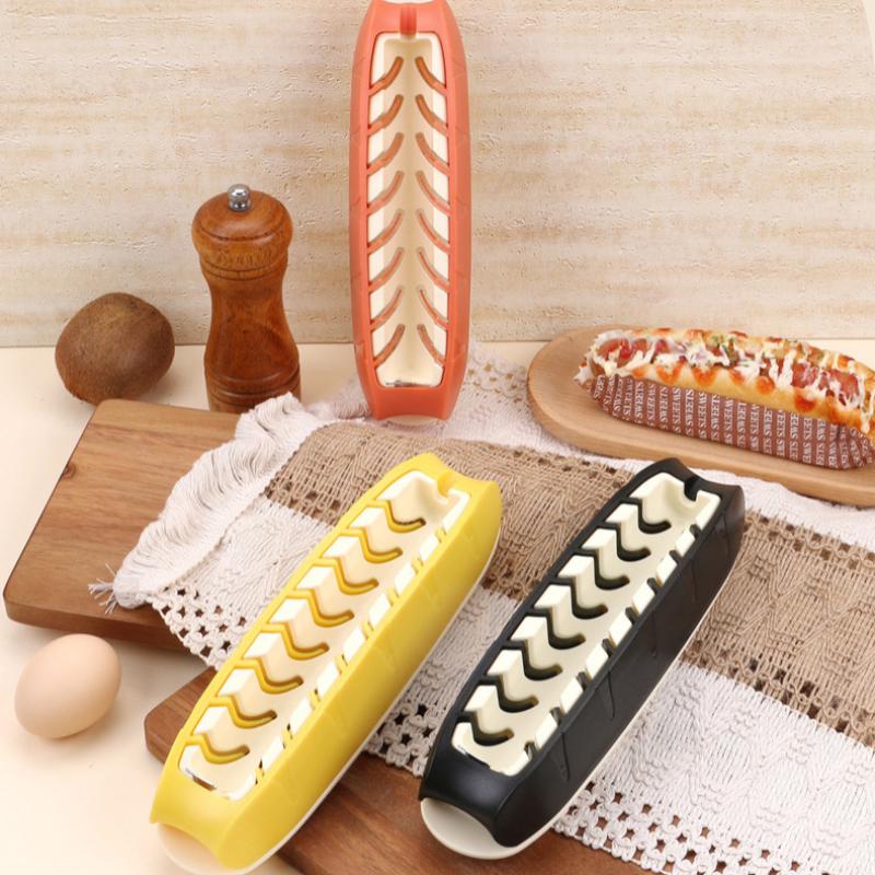 Kitchen Gadget  Dog Sausage Slicer Tool Plastic Multifunctional Dog Slicer Sausage Cutter Vegetable Strawberry Slice Tools