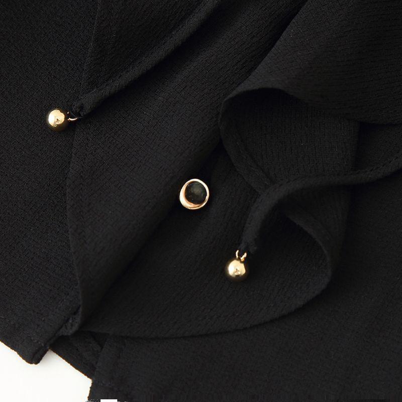 Kaslead New Arrival Women's Fashion Style Fashion Laminated Decoration Shirt Skirt 8372079 8372080