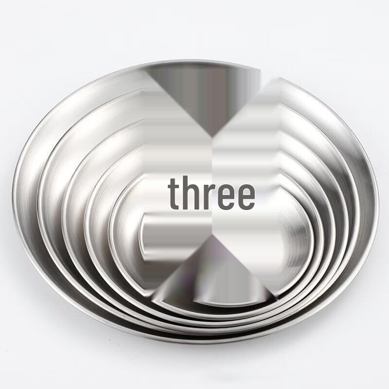 Jingzhouyuan 304 Stainless Steel Thickened Round Plate