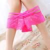 Sexy Hollowed Rose Jacquard Transparent Cross Ladies' Underpants
