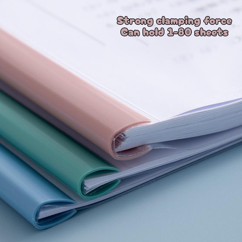 5Pc/Set A4 Transparent Folder Thickened Plastic Folder File Water-Repellent Test Paper Storage Bag Office Document Classification Bag