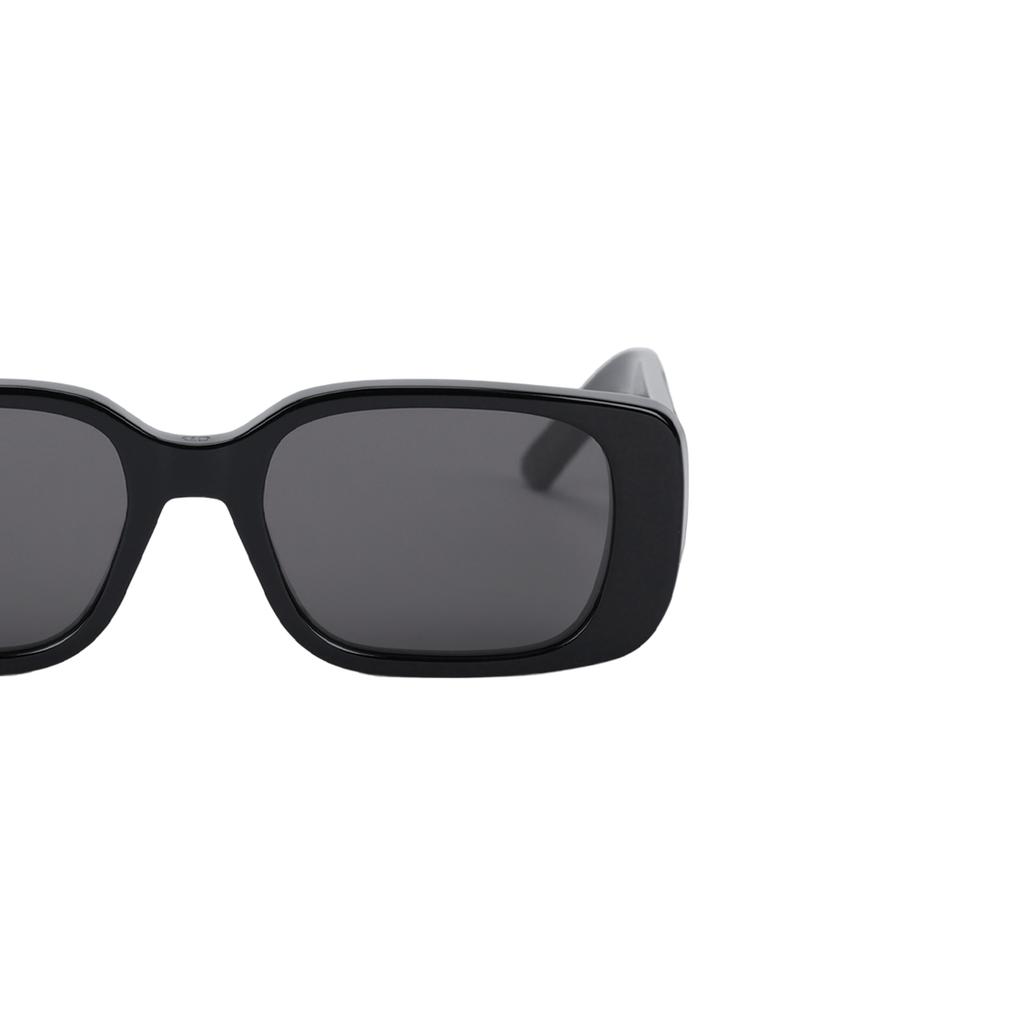 Dior Rechteckige Sonnenbrille mit Logo-Dekor Unisex-Sonnenbrille Schwarz WLDRS2UR_10A0