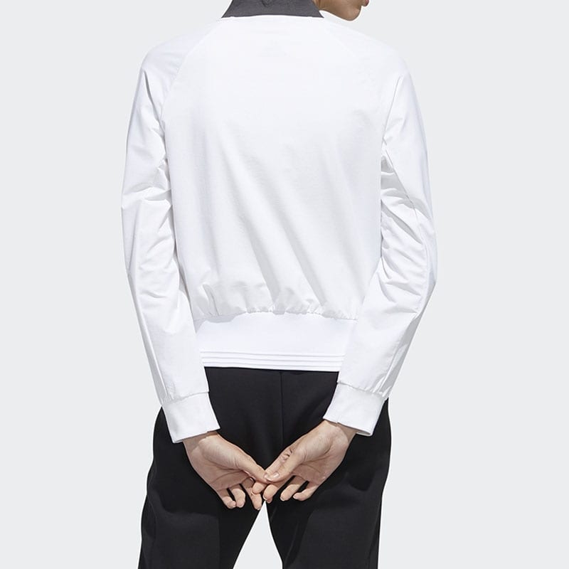 adidas Jackets Unisex White Baseball Collar Moderate Other FM9314