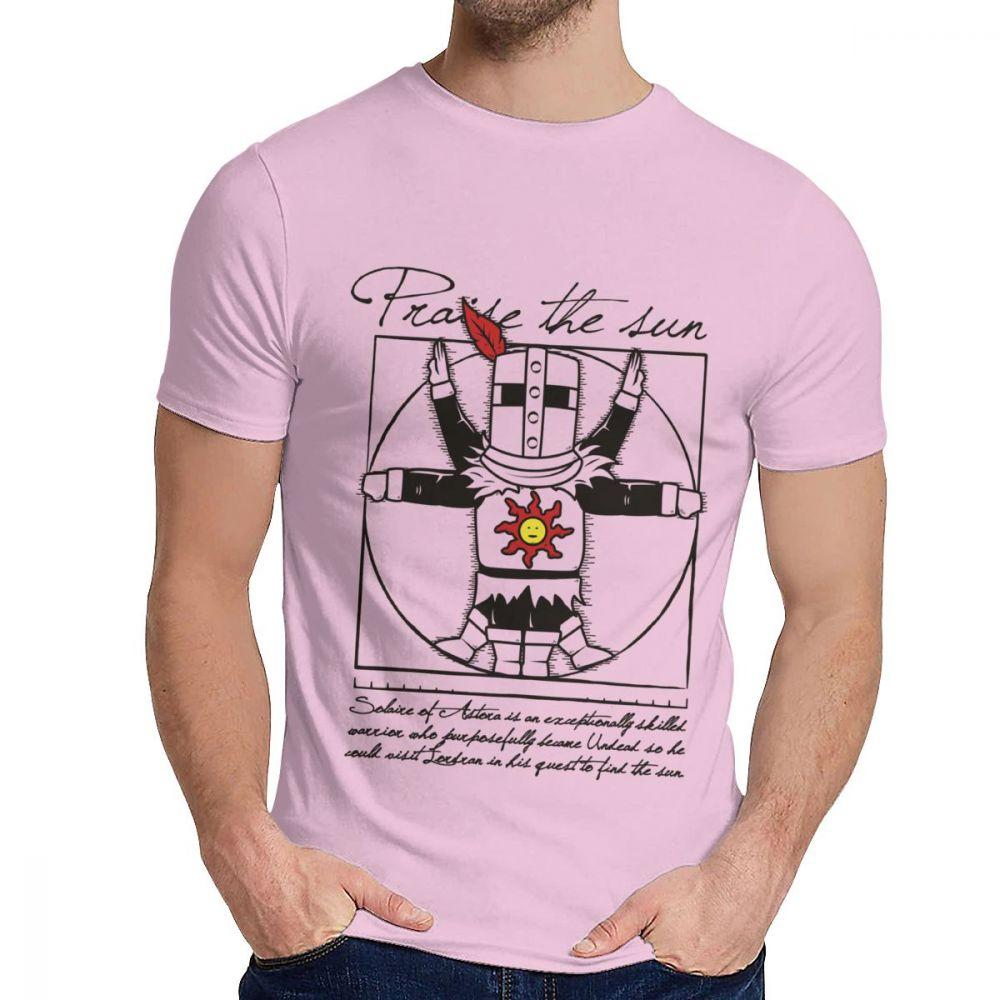 Pure Cotton The Sun Dark Short Sleeve Unisex Vintage Leisure O Neck Top Tee