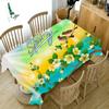 Rustic Tablecloth Home Flower Rectangular Fabric Bedroom Home Kitchen Retro Printing Coffee Table Anti -Fouling Tablecloth