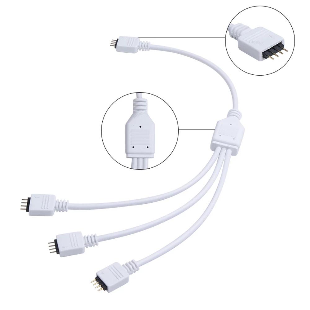 3528 LED Strip Connector 4Pin RGB Splitter RGB Extension Cable RGB Connector 4 Pin Splitter Cable