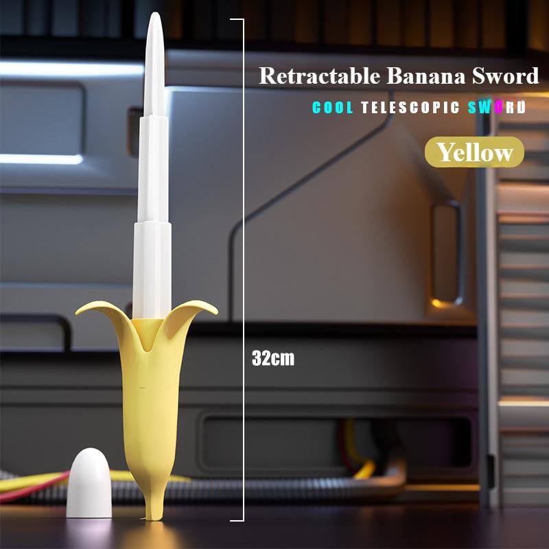 

Банановый игрушечный меч, выдвижной меч, имитация бананового игрушечного ножа, датчик гравитации, забавная творческая декомпрессионная игрушка для взрослых детей