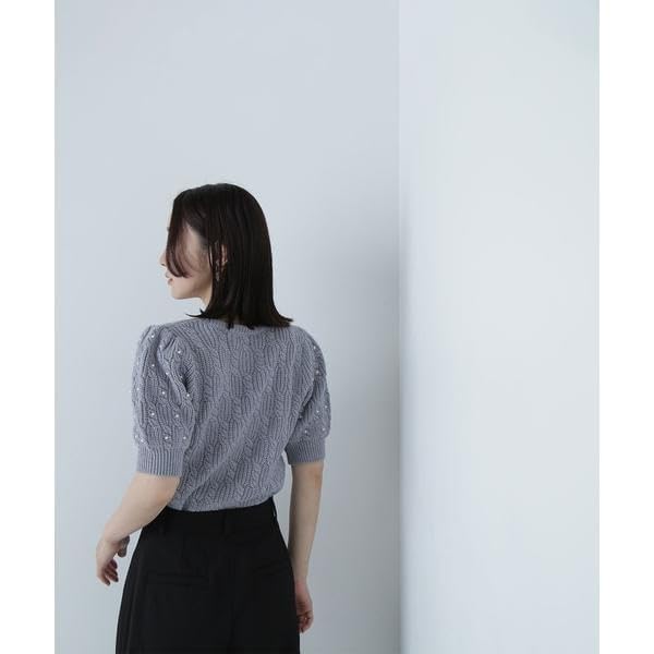 Natural Beauty Basics Cable Pearl Knit Sweater, Women's, Off-White